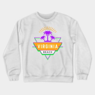 Virginia beach Vibes 80's 90's Crewneck Sweatshirt